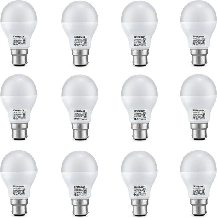 EVEREADY 7 W Round B22 LED Bulb