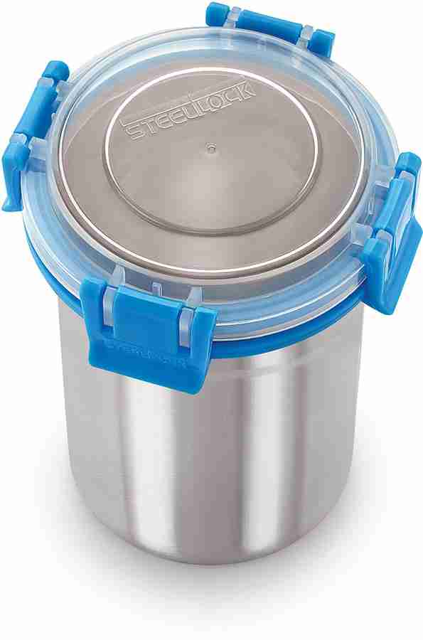Steel Lock Airtight & Leak Proof Stainless Steel 650 ml Each Container