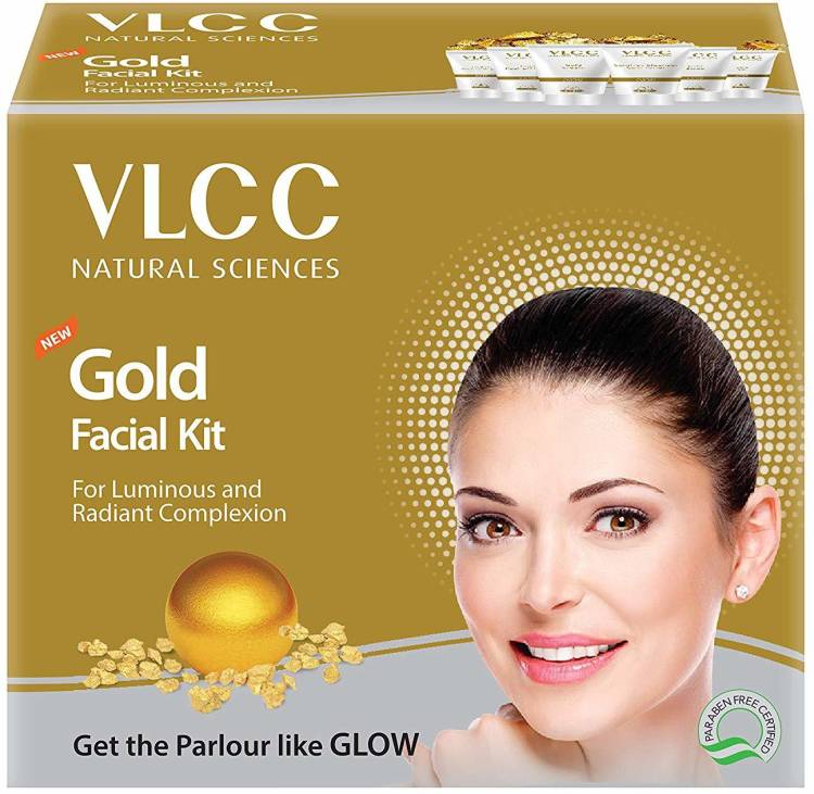 VLCC NEW Gold Facial Kit For Luminous & Radiant Complexion Price in India