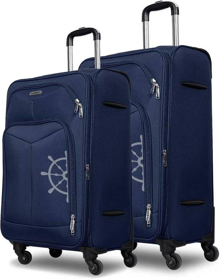 Medium Check-in Luggage (61 cm) - Canyon - Pack of 2 (24 inches and 20 inches) - Blue