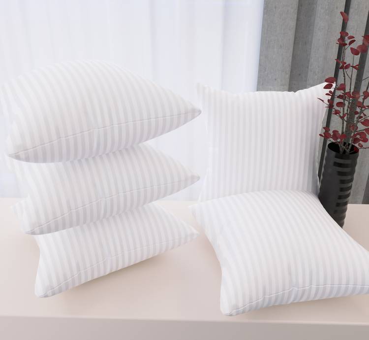 Flipkart SmartBuy Back Microfibre Stripes Cushion Pack of 5