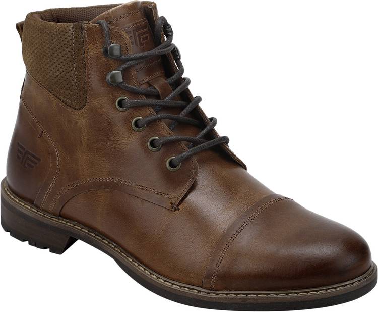 Leather Biker Boots For Men