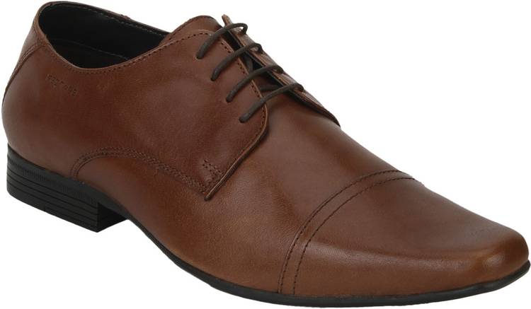 Men Leather Toecape Lace Up For Men