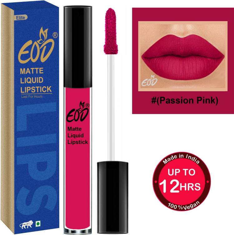 EOD Ultra Soft Matte Lip Cream Liquid Lipstick Non Transfer Set no 190 Price in India