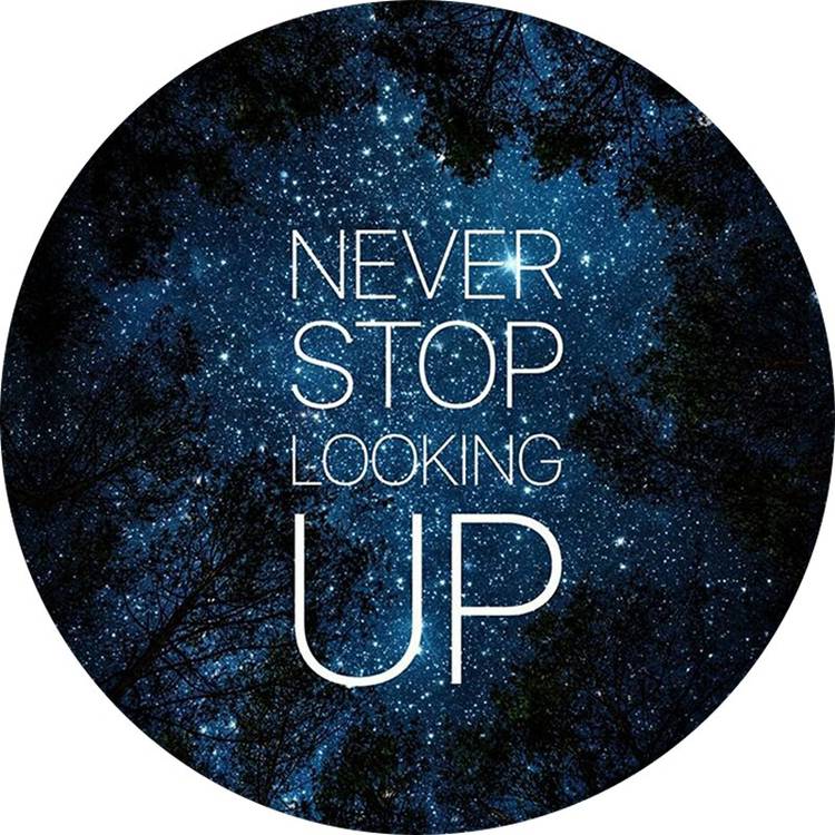 CASE SUTRA PS0115 Never Stop Looking Up Print Pop Socket Mobile Holder