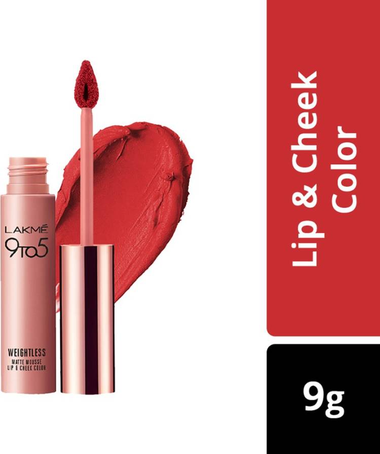 Lakmé 9 to 5 Weightless Matte Mouse Lip and Cheek Color Price in India