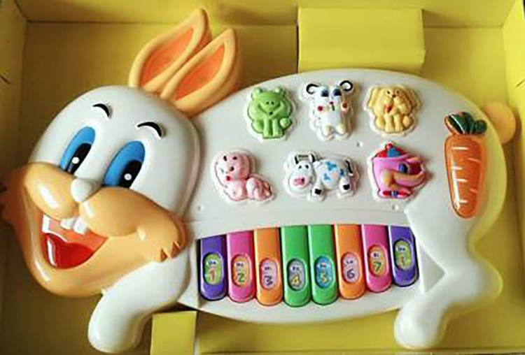 Mahi Zone Rabbit Musical Piano Toy with Flashing Light, Sound RP_21