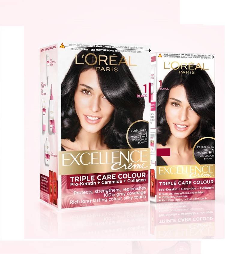 L'Oreal Paris Excellence Creme , 1 Black