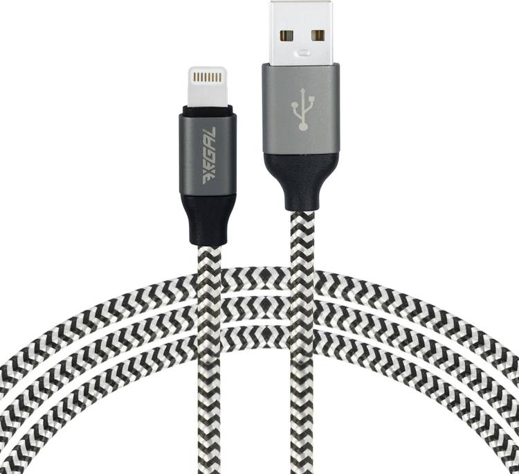 Xegal MFi Certified 1M long Nylon Braided Original Tough 1 m Aluminium Lightning Cable