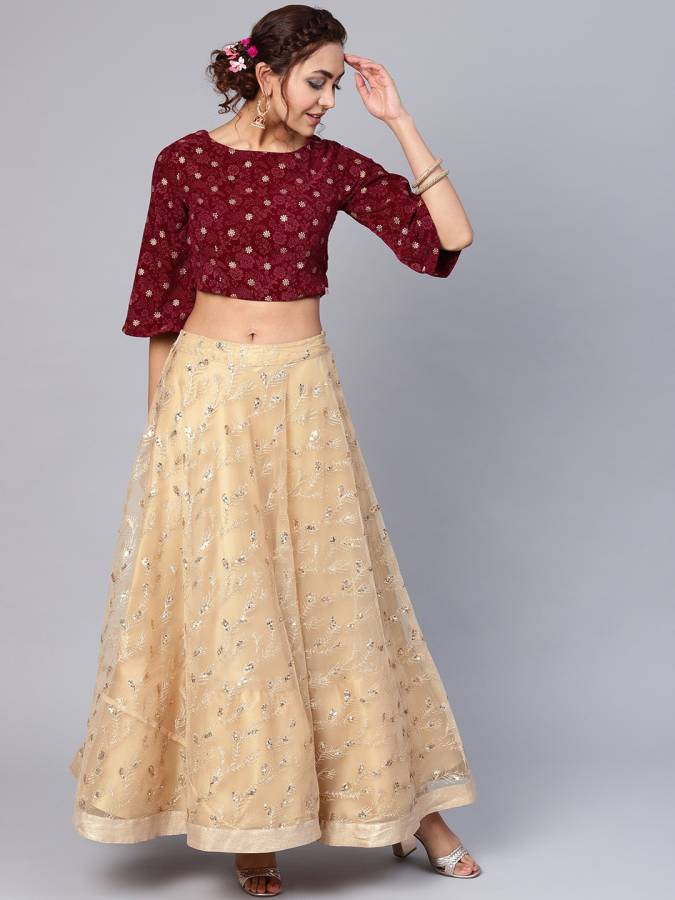 Printed Stitched Lehenga Choli