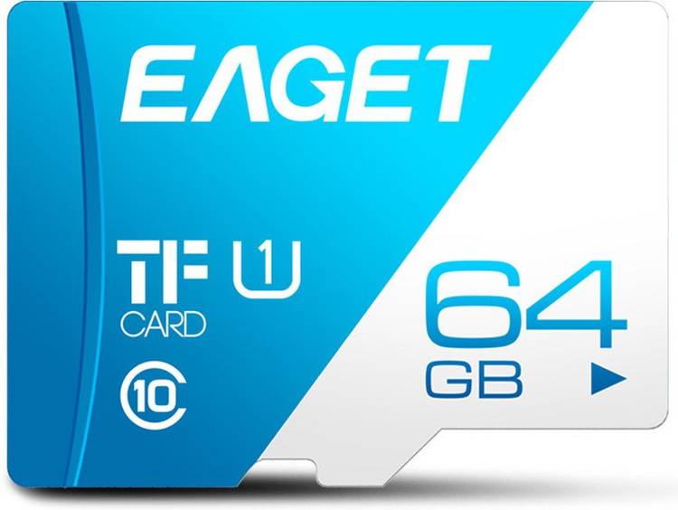 Eaget Premium 64 GB MicroSD Card Class 10 100 MB/s  Memory Card