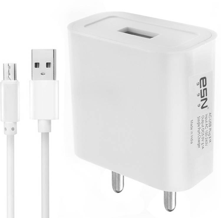 ESN 999 EN-33 Single Port 3.1A Fast Charger With Charge & Sync USB Cable 3.1 A Mobile Charger with Detachable Cable
