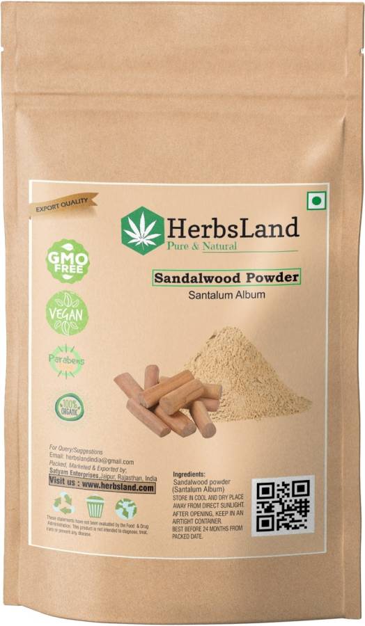 HerbsLand 100% Natural Sandalwood Powder Price in India