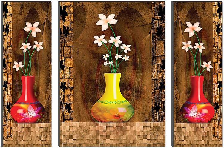 SAF 6 MM MDF Floral Self Adhesive Digital Reprint 12 inch x 18 inch Painting