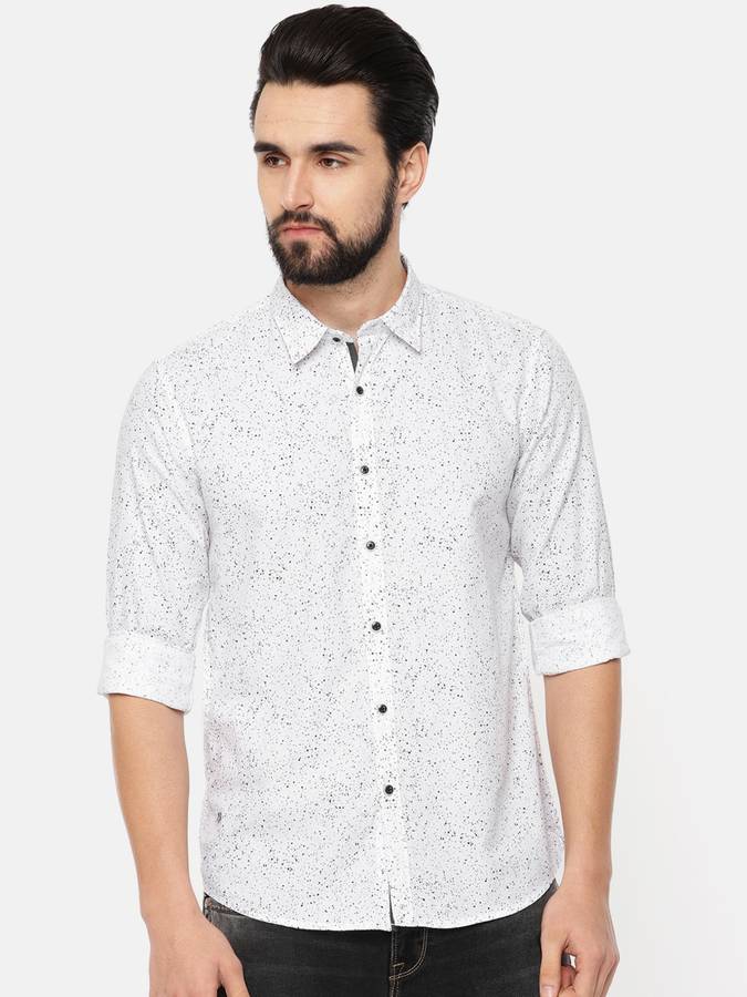 Men Geometric Print Casual Shirt