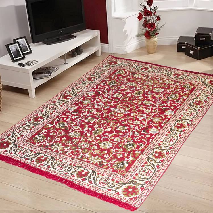 Flipkart SmartBuy Maroon Polyester Carpet