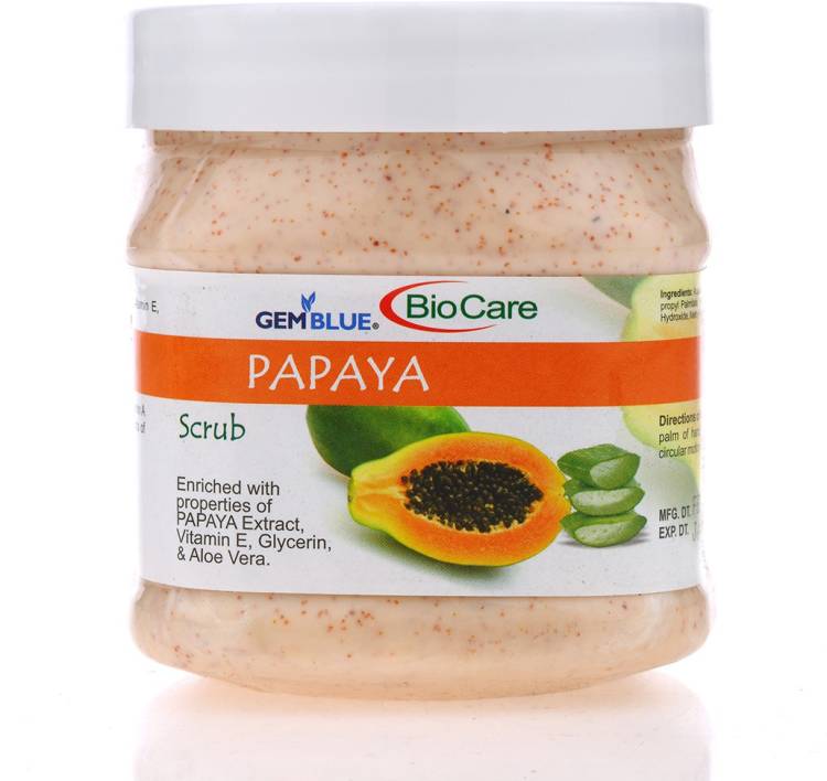 GEMBLUE BIOCARE Papaya Scrub, 500ml Scrub Price in India