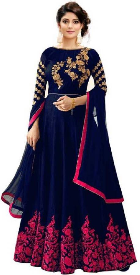 Embroidered Semi Stitched Lehenga Choli Price in India