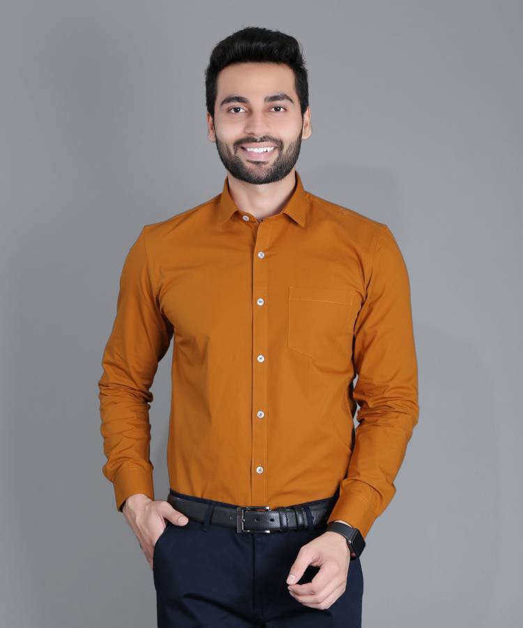 Men Solid Slim Fit Formal Shirt