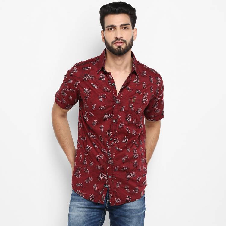 Men Printed Casual Spread Shirt