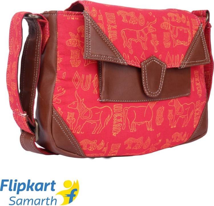 Red, Brown, Yellow Women Sling Bag Price in India
