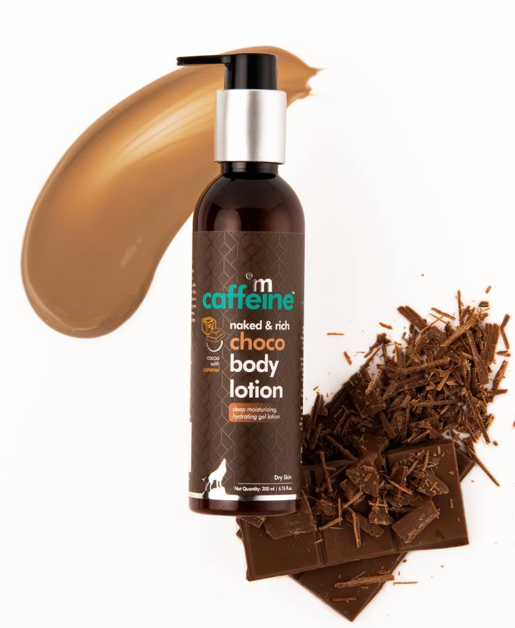 mCaffeine Deep Moisturizing Choco Body Lotion for Dry Skin | Moisturizer for Men & Women Price in India