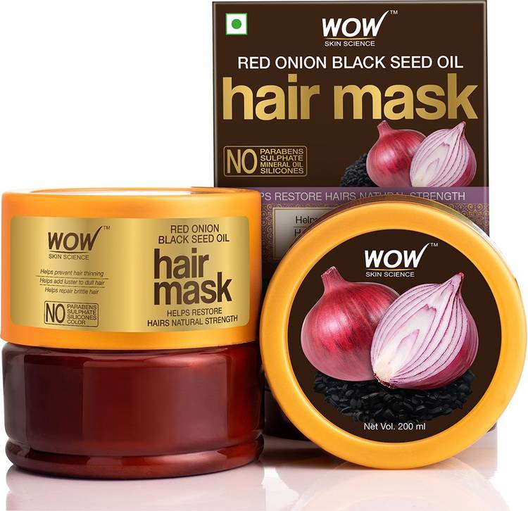 WOW Skin Science Red Onion Black Seed Oil Hair Mask - 200mL