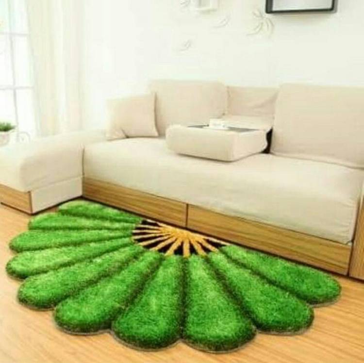 ruhalfabb Green Polyester Area Rug