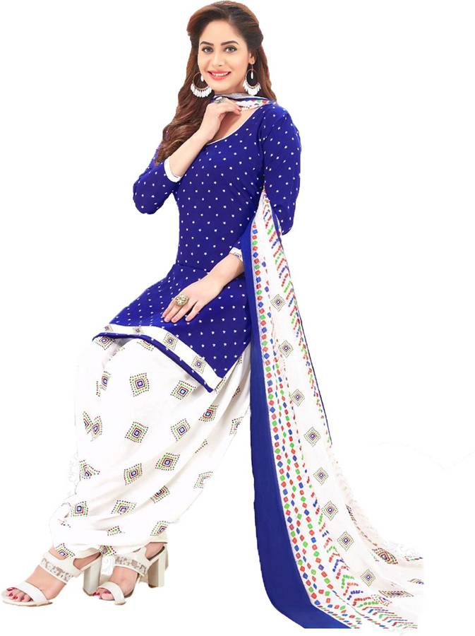 Sharvi Crepe Printed Salwar Suit Material