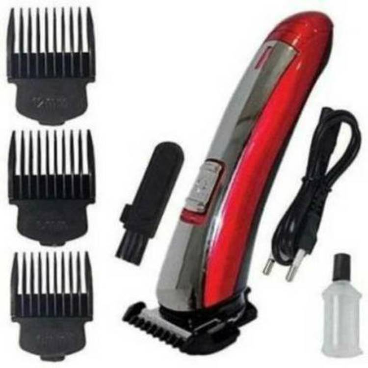 VNEXX 7055 Red Hair Cutting Saving Classic Machine  Runtime: 45 min Trimmer for Men
