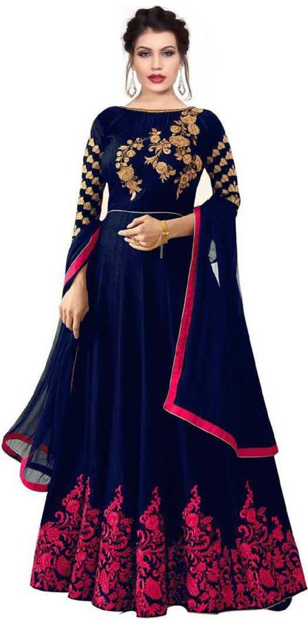 Self Design, Embroidered Semi Stitched Lehenga Skirt