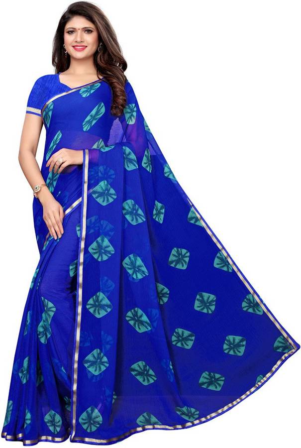 Printed Daily Wear Chiffon Saree