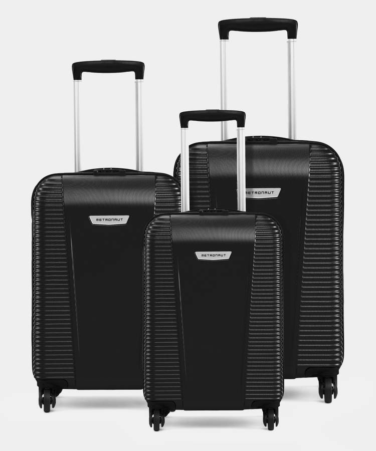 Hard Body Set of 3 Luggage - S03-3 COMBO SET (28+24+20) - Black