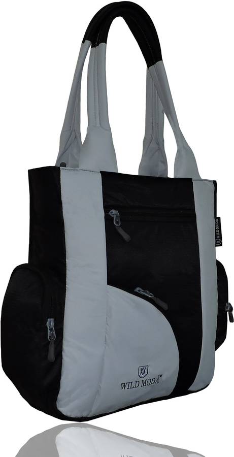 Women Black, White Tote