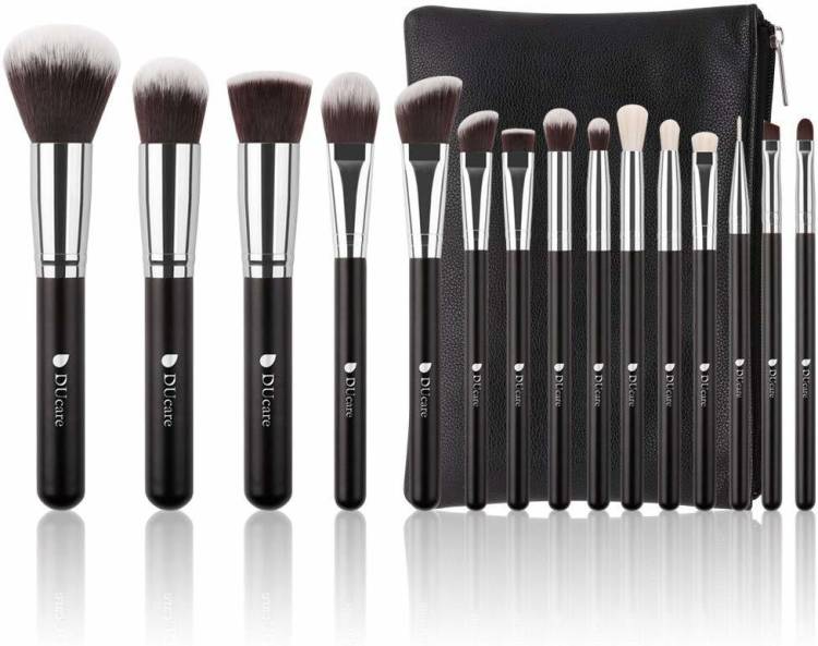 DUcare Professional Kabuki Makeup Brush With Leather Case Bag Price in India