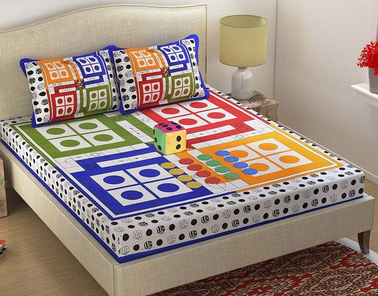 G.Tex 152 TC Cotton Double Jaipuri Prints Bedsheet