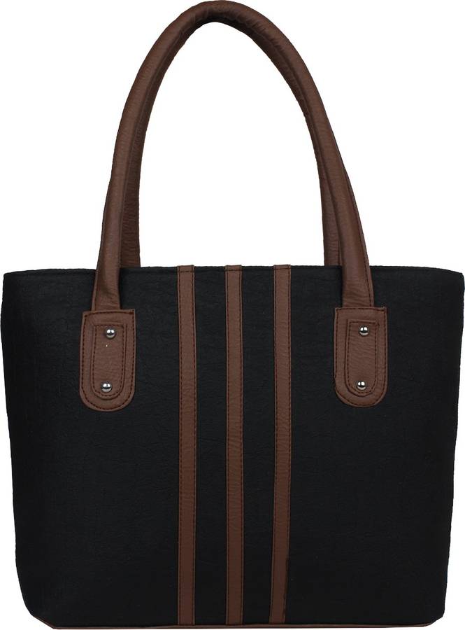 Women Black, Brown Hand-held Bag