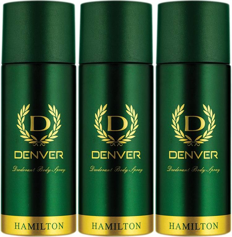 DENVER Hamilton Combo (Pack of 3) Deodorant Spray  -  For Men