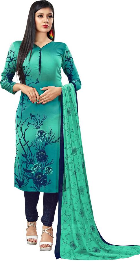 Saara Crepe Floral Print Salwar Suit Material