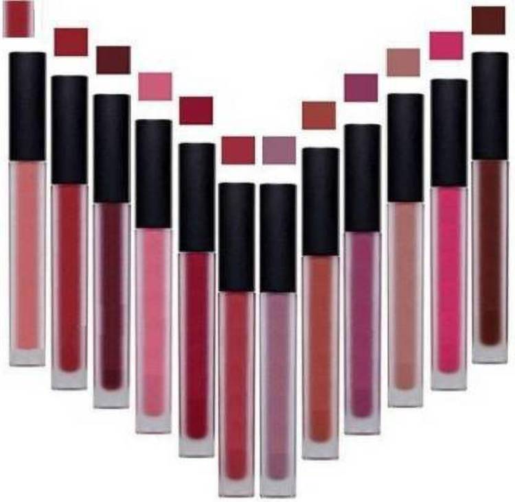 Sh.Huda Beauty Liquid Matte lipstick set of 12 Price in India