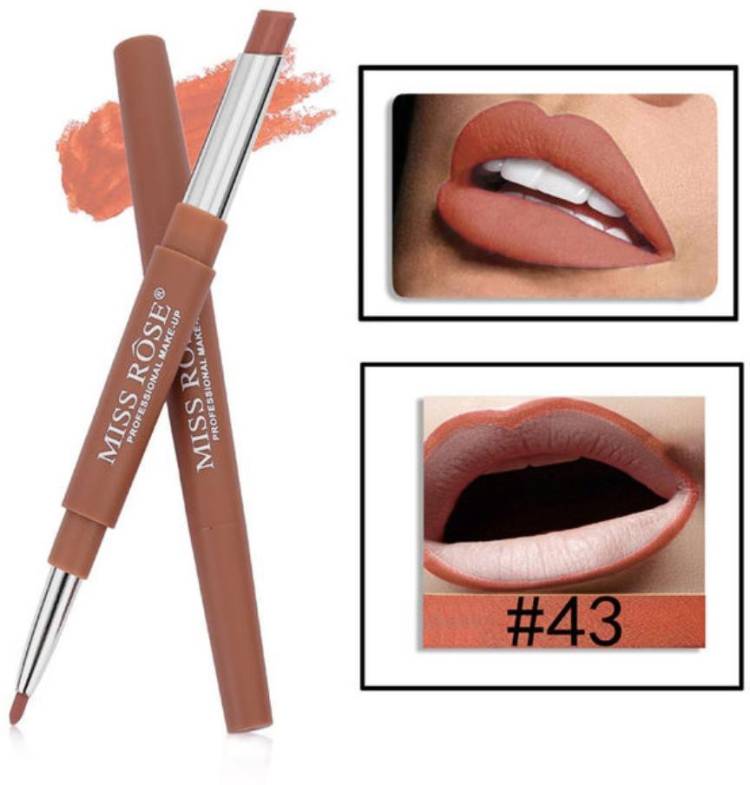 MISS ROSE Makeup Professional Lipstick & Liner 2 in 1-43 Price in India