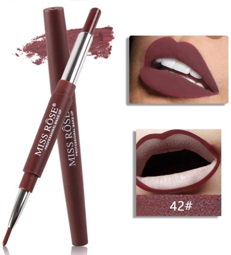 MISS ROSE Makeup Professional Lipstick & Liner 2 in 1-42 Price in India