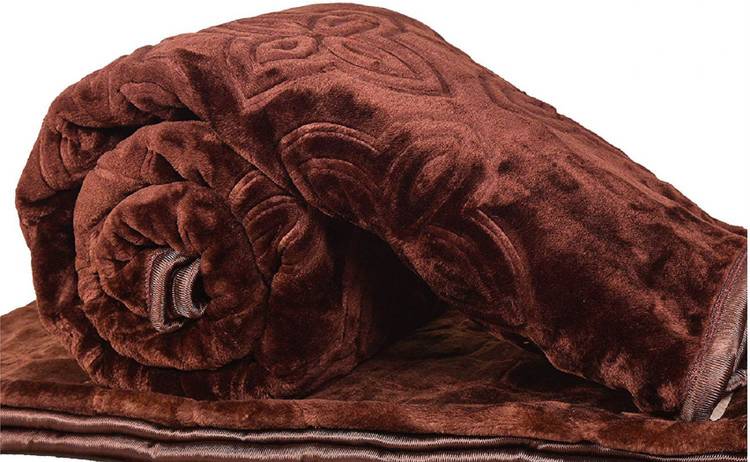 GAURANSH ENTERPRISES Self Design Double Woollen Blanket