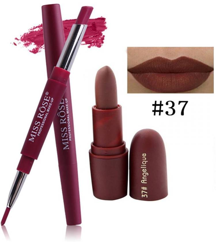 MISS ROSE Combo 2 Matte Lipstick Price in India