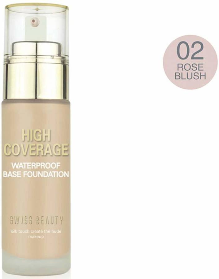 SWISS BEAUTY High Coverage Waterproof Foundation Rose Blush Foundation Price in India