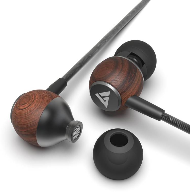 Boult Audio BassBuds Oak Pure-Wood Wired Headset