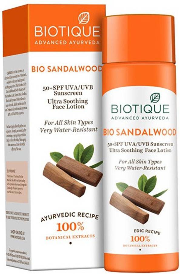 BIOTIQUE Bio Sandalwood Sunscreen Lotion - SPF 50 PA+