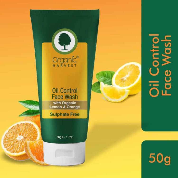 Organic Harvest  For Oil Control, ECOCERT & PeTA Certified, Paraben & Sulphate Free Face Wash Price in India