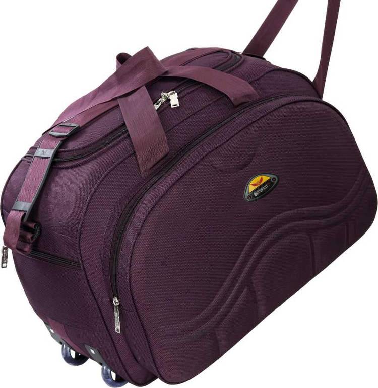 sky spirit (Expandable) super quality polyester lightweight 40 L (purple) Travel Duffel Bag