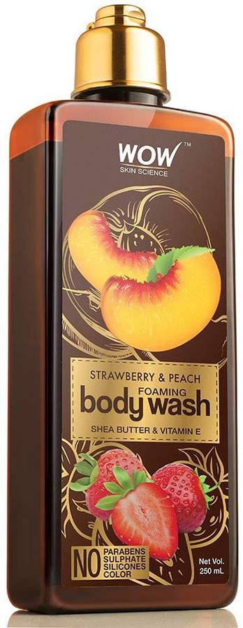 WOW Skin Science Strawberry & Peach Foaming Body Wash